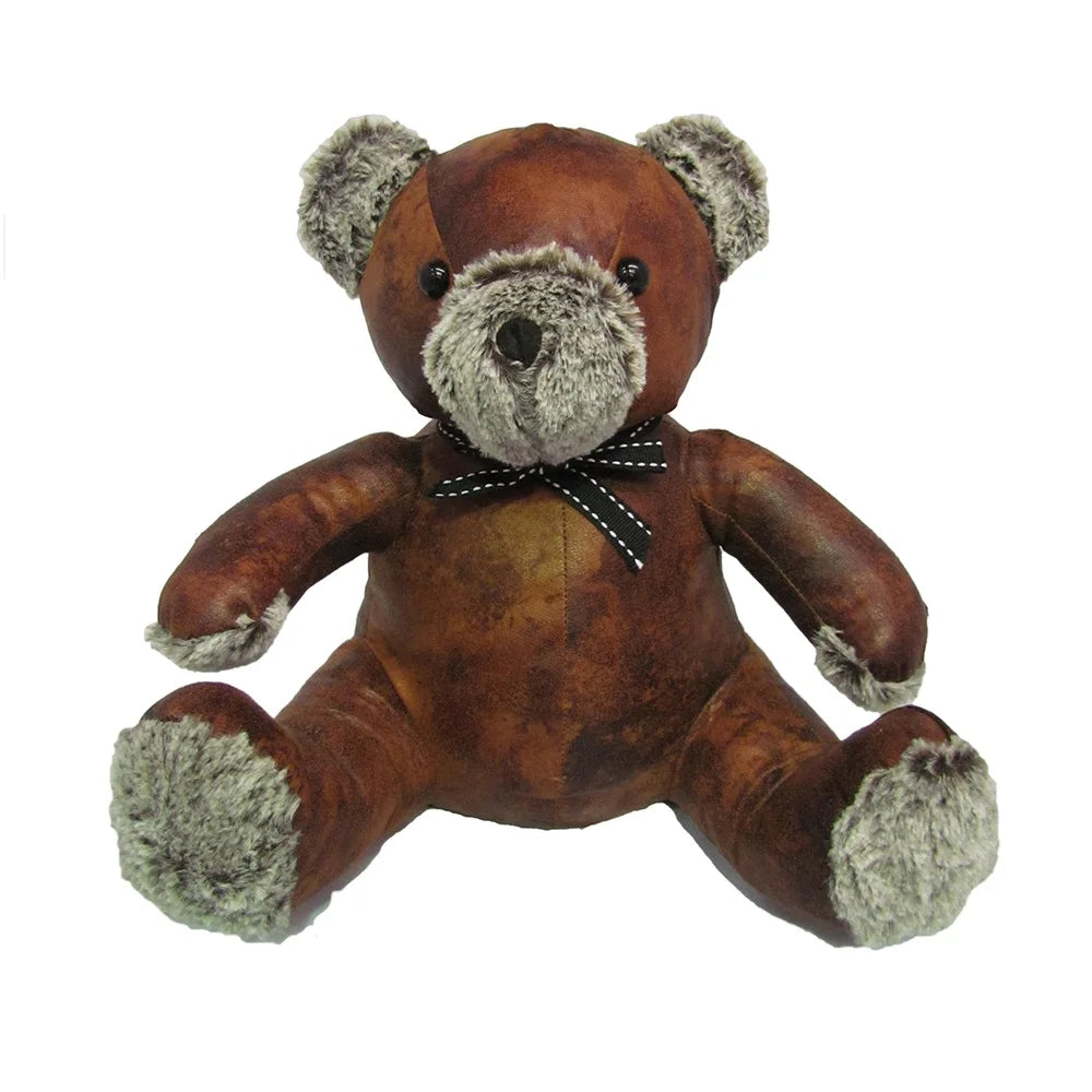 Theodore the Teddy  | Leather Doorstop