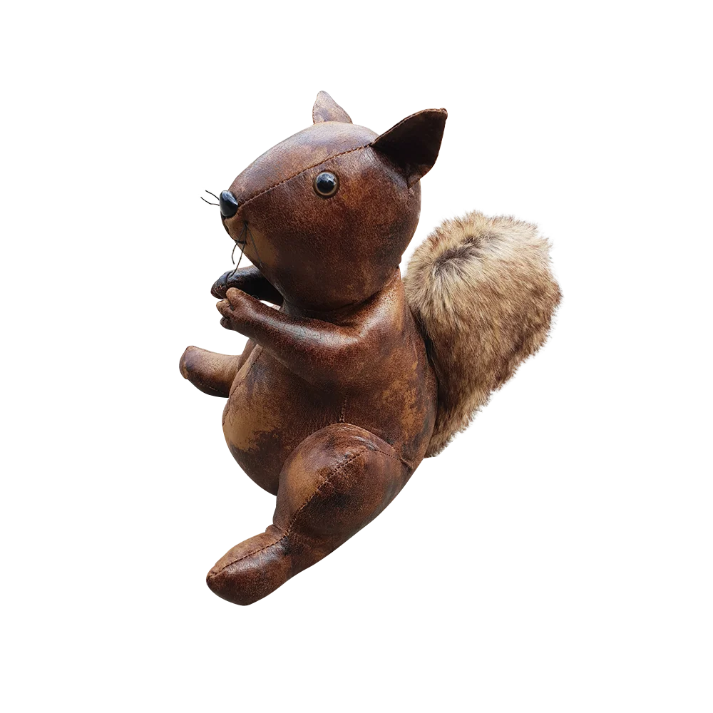 Squirrel | Leather Doorstop