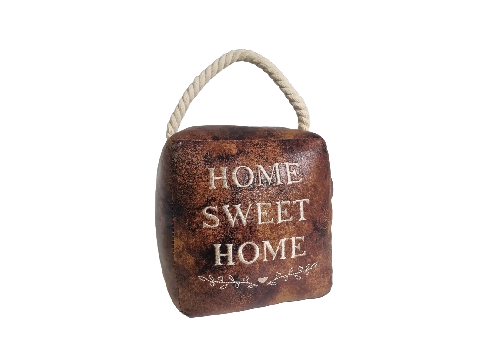 Home Sweet Home | Leather Doorstop
