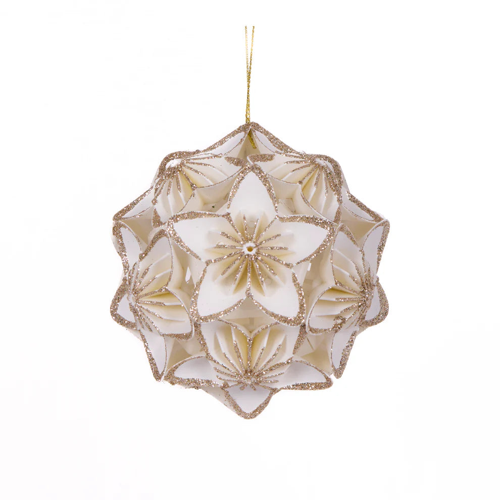 3D Floral Paper Bauble