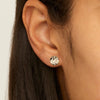 Double Beat Stud Earring