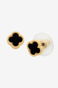 Reign Gold Jet Earring