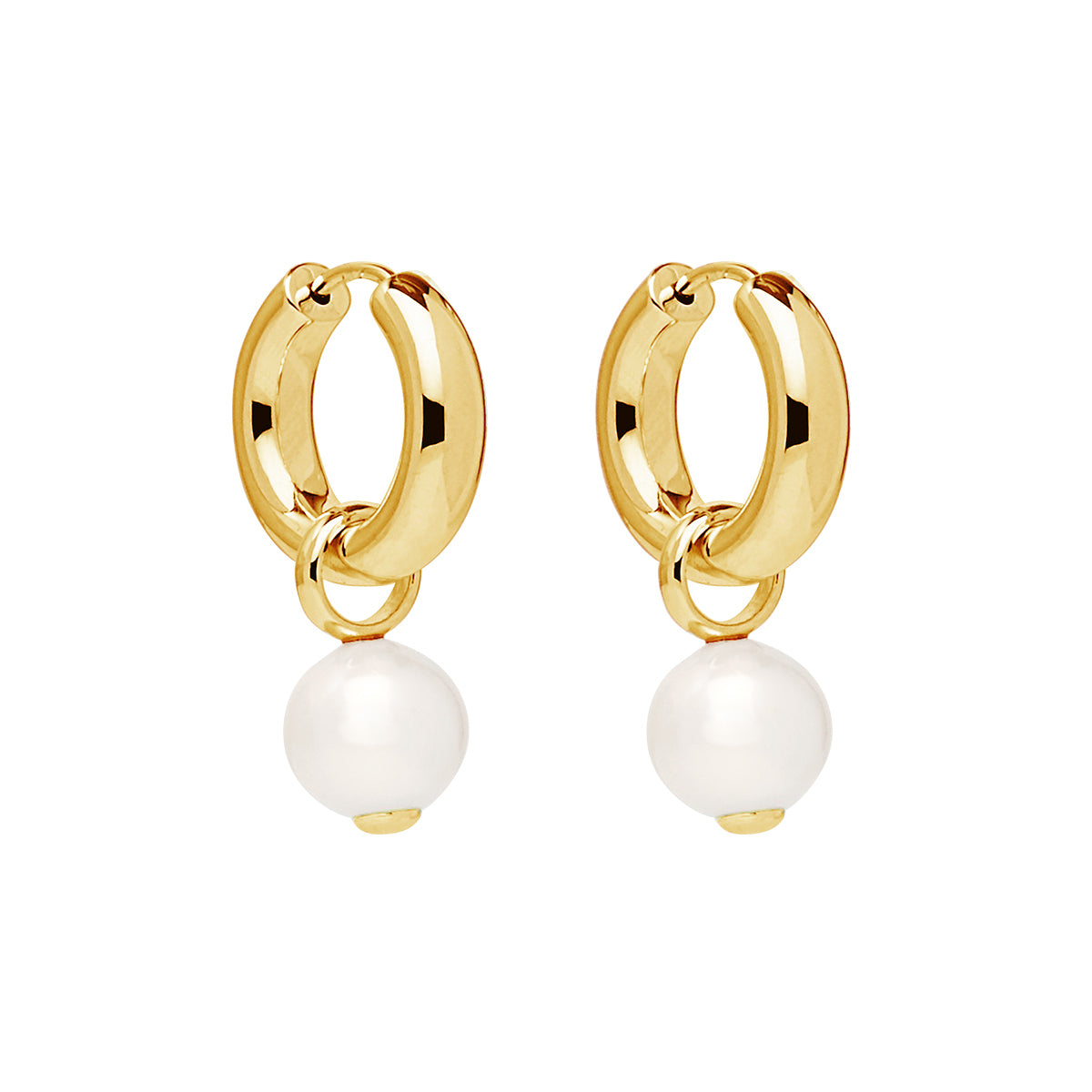 Ms Perla Yellow Gold Earring