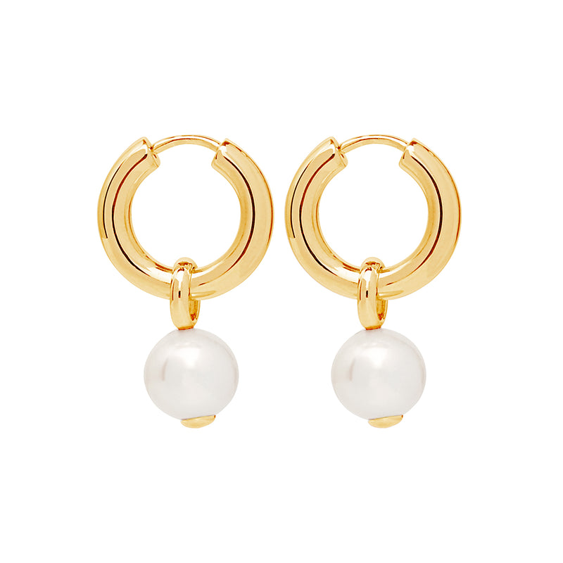 Ms Perla Yellow Gold Earring