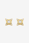 Lauren Soft Gold Clear Stud