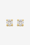 Sylvie Gold CZ Stud