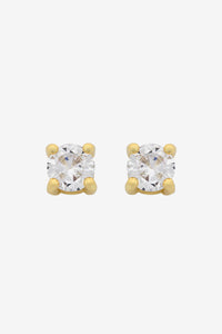 Sylvie Gold CZ Stud