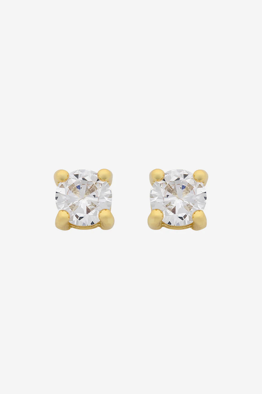 Sylvie Gold CZ Stud