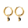 Heavenly Onyx Earring | Yellow Gold