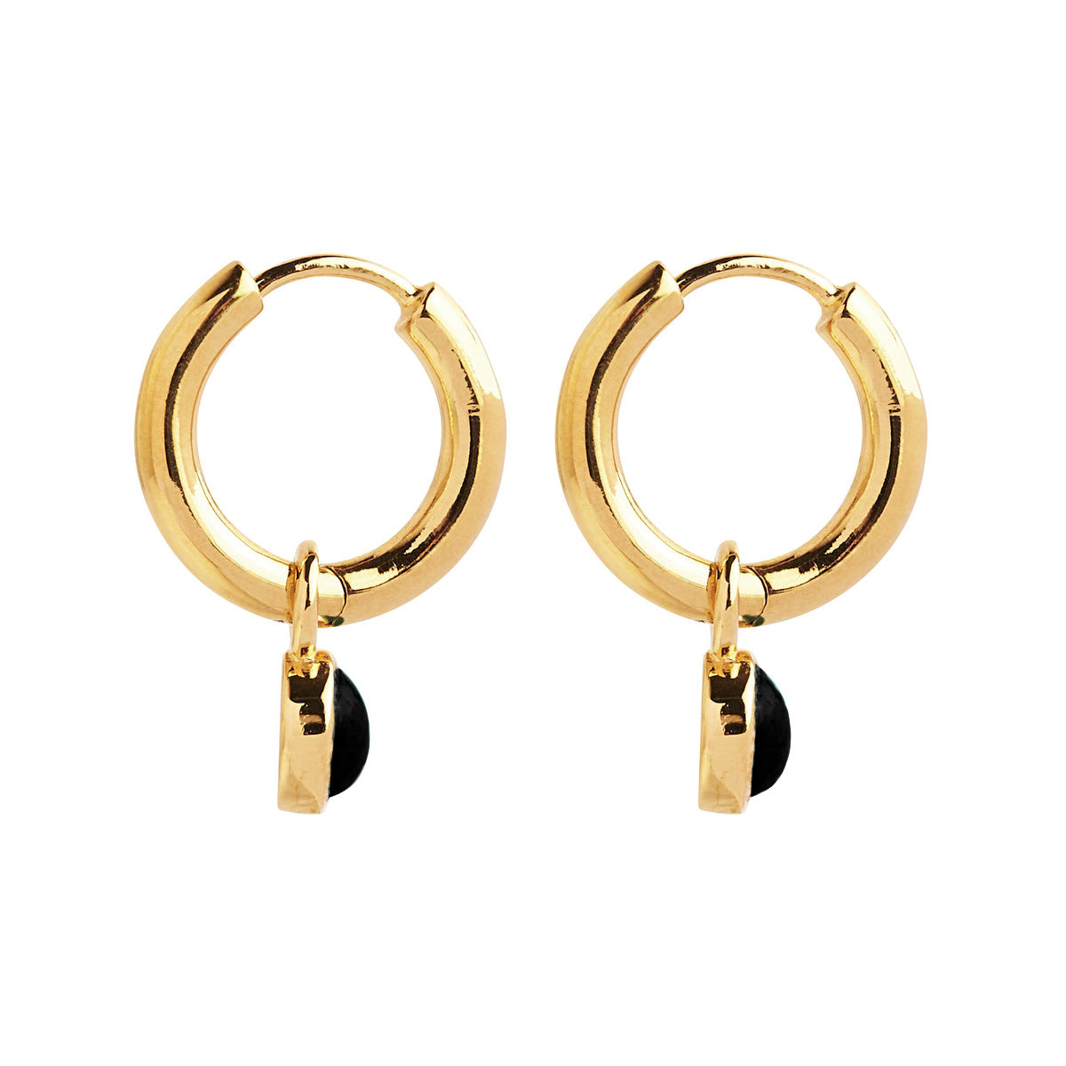 Heavenly Onyx Earring | Yellow Gold