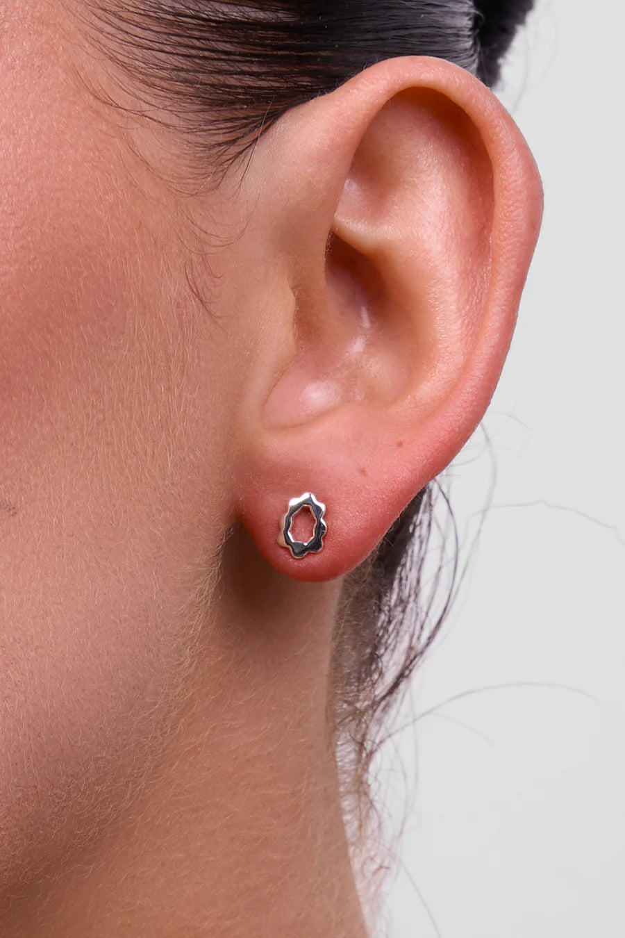 Petite Whimsy Silver Earring