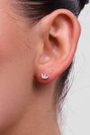 Petite Bud Silver Earring