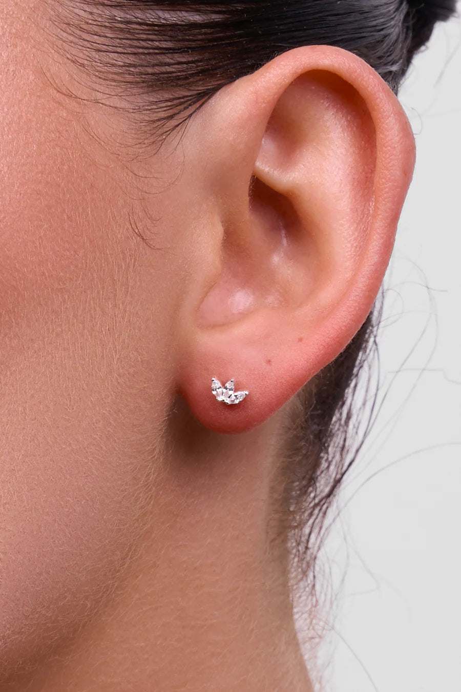 Petite Bud Silver Earring