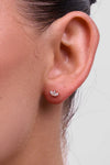 Petite Bud Rose Gold Earring