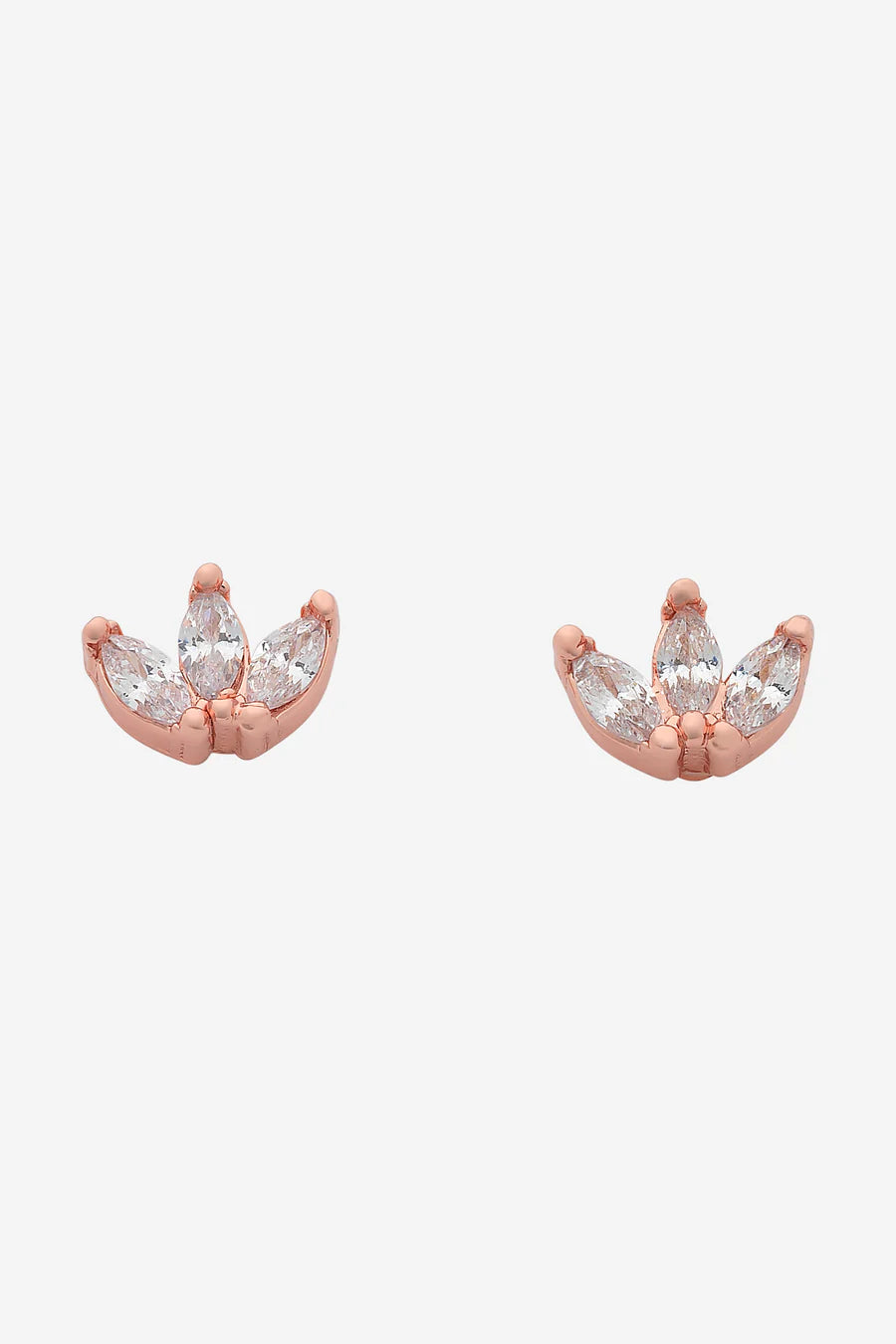 Petite Bud Rose Gold Earring