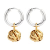Nest Huggie Earring | Silver/Yellow Gold