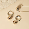 Nest Huggie Earring | Silver/Yellow Gold