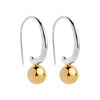 Fern Silver/Yellow Gold Earring