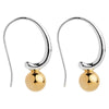 Fern Silver/Yellow Gold Earring
