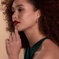 Fern Silver/Yellow Gold Earring