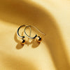 Fern Silver/Yellow Gold Earring