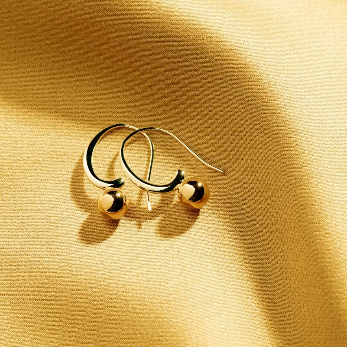 Fern Silver/Yellow Gold Earring