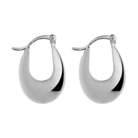 Cloudland Silver Hoop Earring