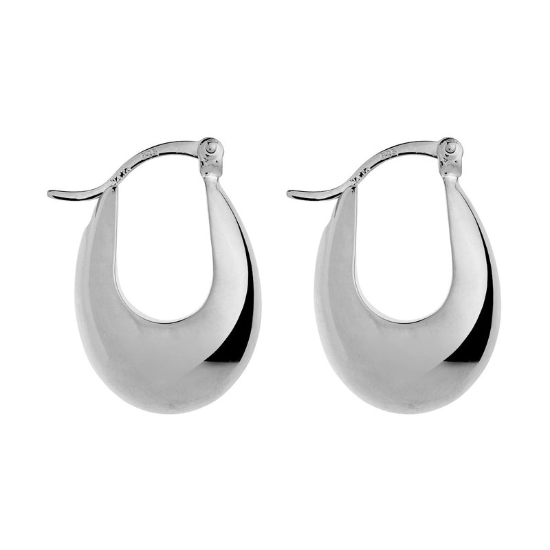 Cloudland Silver Hoop Earring