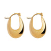 Cloudland Yellow Gold Hoop Earring