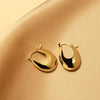 Cloudland Yellow Gold Hoop Earring