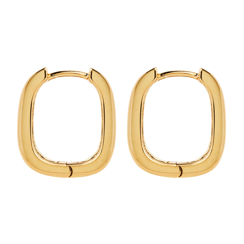 Elysium Yellow Gold Hoop Earring