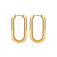 Elemental Yellow Gold Hoop Earring