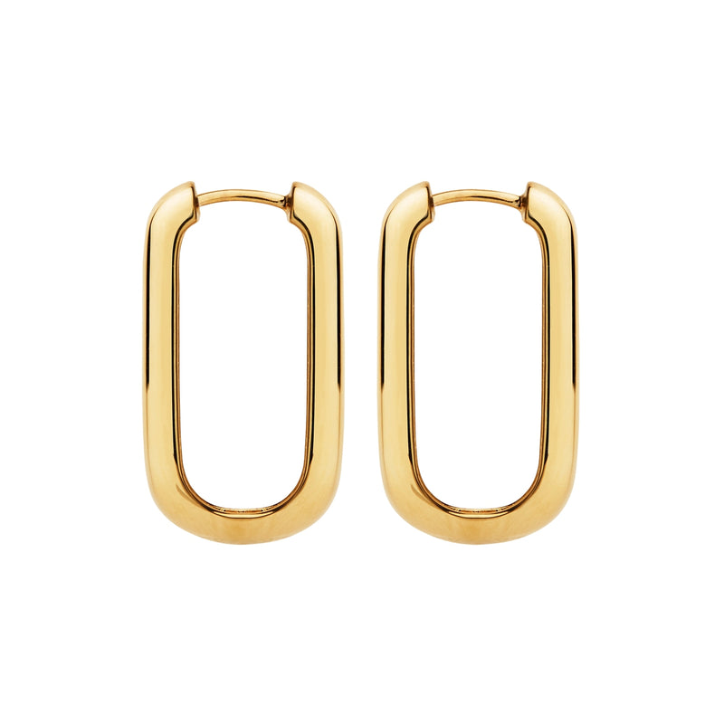 Elemental Yellow Gold Hoop Earring