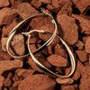 Cinta Large Yellow Gold Hoop Earring