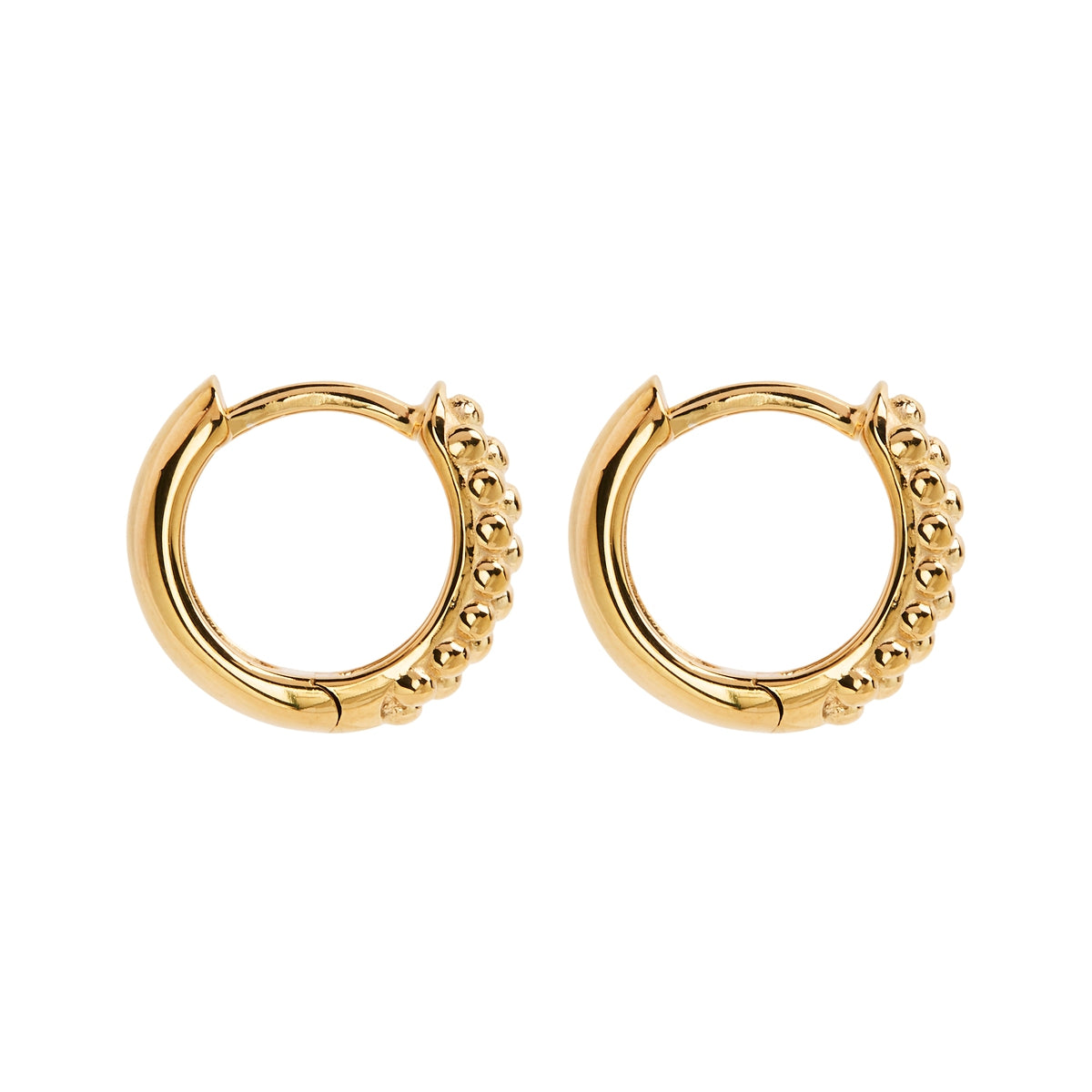 Chia Yellow Gold Huggie Earring