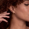 Chia Yellow Gold Huggie Earring