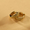 Chia Yellow Gold Huggie Earring