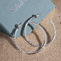 Moonglow 2.5x40mm Hoop Earring