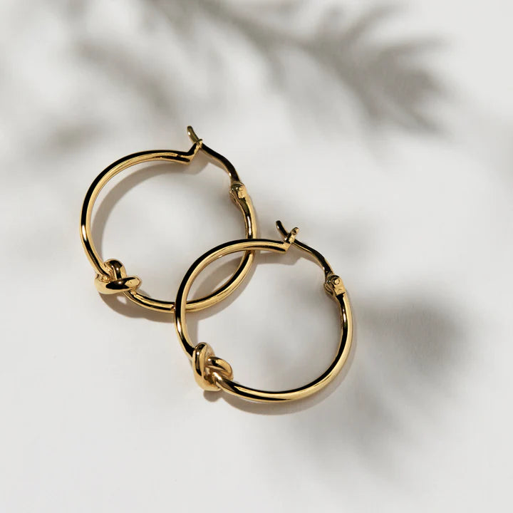 Nature’s Knot Hoop Earring | Yellow Gold