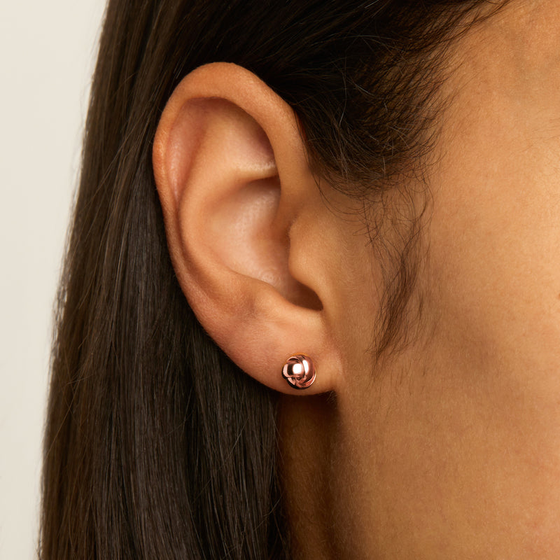 Floret Stud Earrings | Rose Gold