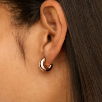 Moonbow Stud Earrings | Rose Gold