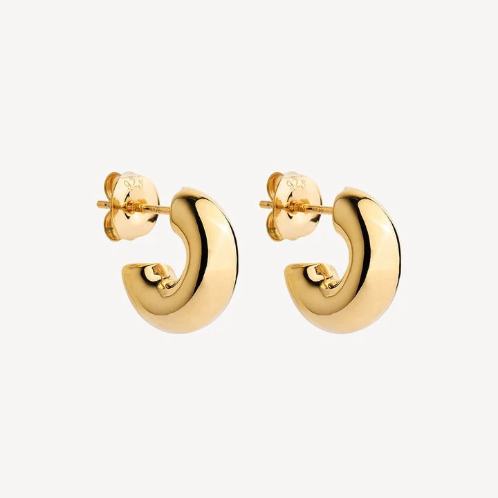 Moonbow Stud Earrings | Yellow Gold