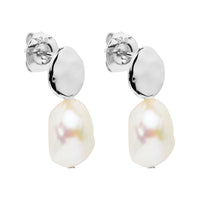 Renaissance Pearl Earrings | Sterling Silver