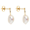 Renaissance Pearl Earrings | Yellow Gold