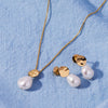 Renaissance Pearl Earrings | Yellow Gold