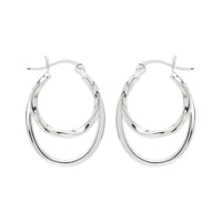 Sea of Change Hoop Earrings | Sterling Silver