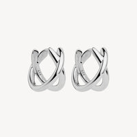 Moonkiss Huggie Earrings | Sterling Silver
