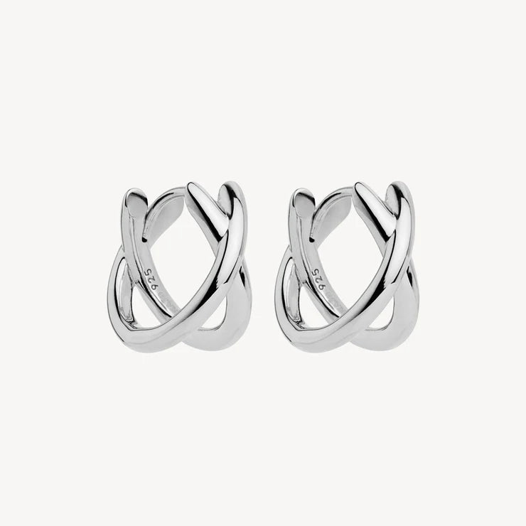 Moonkiss Huggie Earrings | Sterling Silver
