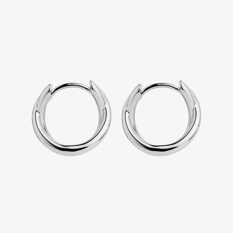 Moonkiss Huggie Earrings | Sterling Silver