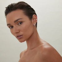 Moonkiss Huggie Earrings | Sterling Silver